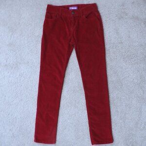 OLD NAVY SUPER SKINNY RED PANTS Girl's Size 10 Zipper and Button 5 Pocket Jeans